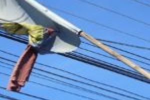 Ruşinos! Ziua Naţională a României, întâmpinată la Lugoj cu steaguri tricolore rupte şi decolorate