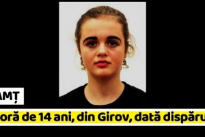NEAMȚ: Minoră de 14 ani, din Girov, dată dispărută (FOTO)