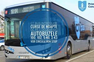 CT BUS introduce curse de noapte pentru constanteni 