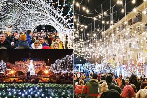 FOTO&LIVE. Satu Mare a îmbrăcat haine de sărbătoare! A fost pornit iluminatul festiv