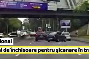 Naţional: 5 ani de închisoare după ce a şicanat şi lovit o maşină în trafic (VIDEO)