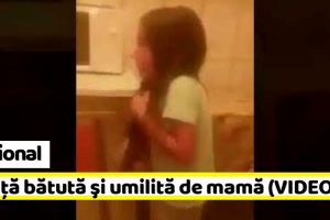 Naţional: Fetiţă bătută şi umilită de mamă. Familia ar fi din Neamţ (VIDEO)
