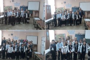 FOTO VIDEO| Ziua Naţională sărbătorită la Școala Primară Tonea: Îmbracaţi în hainuţe populare, copiii au organizat un program artistic închinat Zilei Naţionale