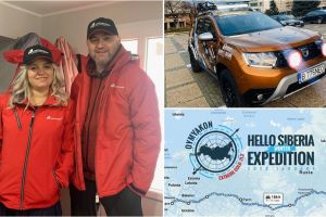 FOTO. Cuplu din Satu Mare, expediţie în Siberia! Aventură în cel mai rece oraş din lume