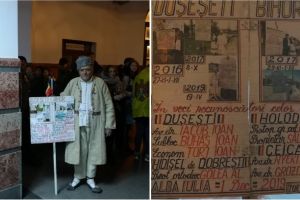 FOTO| 1 DECEMBRIE LA ALBA IULIA: Bihorean în strai naţional, scos parcă din tablourile lui Grigorescu, venit la Alba Iulia de Ziua Naţională pentru a aduce un omagiu delegaţilor Unirii din satul său