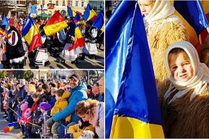 FOTO&VIDEO. Parada militară de 1 Decembrie | Defilarea portului popular