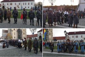 VIDEO| 1 DECEMBRIE LA ALBA IULIA: Spectacol de reconstituire istorică. Revista de front – Garda românească 1918 la esplanada Porţii a IV-a