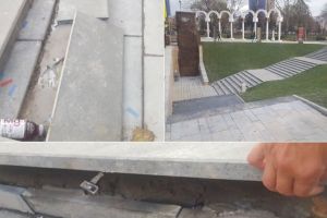 FOTO|VIDEO ȘTIREA TA: Lucrări de mântuială: Scări de unică folosinţă, la pasajul din Parcul Unirii din Alba Iulia, abia inaugurat