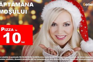 Promoţia Moşului, la Satu Mare. Pizza la 10 lei. Cod telefonic: MOȘU!