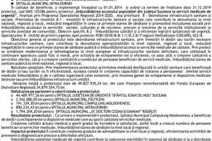 Finalizarea proiectului : Imbunătăţirea accesului populaţiei din judeţul Suceava la ...