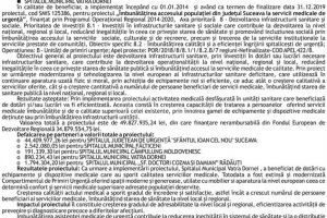 Finalizarea proiectului: Îmbunătăţirea accesului populaţiei din judeţul Suceava la ...