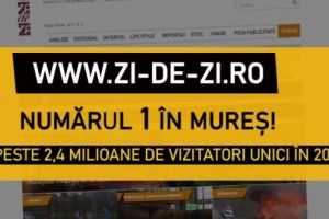 zi-de-zi.ro, numărul 1 în Mureş! Peste 2,4 milioane de vizitatori unici în 2019!