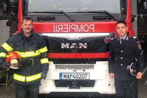 FOTO. Familie de salvatori! Fiu de pompier, angajat la ISU Satu Mare!