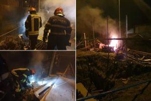 FOTO. VIDEO: INCENDIU în Alba Iulia: Pompierii intervin pentru stingerea unui incendiu produs la un transformator electric
