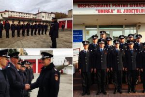 FOTO: 11 tineri pompieri, absolvenţi ai Școlii de Pompieri din Boldeşti, şi-au început activitatea la ISU Alba