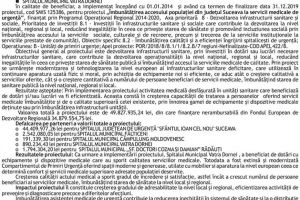 Finalizarea proiectului: Îmbunătăţirea accesului populaţiei din judeţul Suceava la ...