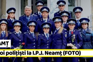 Neamţ: 13 noi poliţişti la Inspectoratul de Poliţie al Judeţului Neamţ (FOTO)