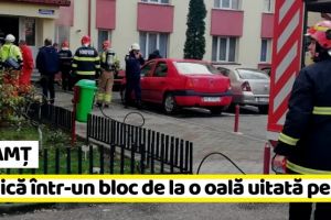 NEAMȚ: Panică într-un bloc de la o oală uitată pe foc (FOTO)