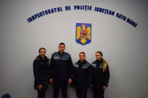 FOTO. Forţe proaspete în Poliţie: 4 tineri au intrat în rândurile poliţiştilor din cadrul IPJ Satu Mare