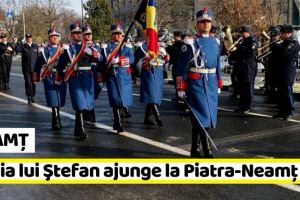 NEAMȚ: Sabia Marelui Voievod Ştefan cel Mare şi Sfânt ajunge la Piatra-Neamţ