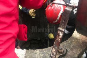 Tânără salvată de pompieri, după ce a căzut într-o fântână adâncă de 28 de metri