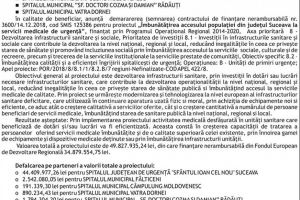 Finalizare proiect: „Îmbunătăţirea accesului populaţiei din judeţul Suceava la servicii ...