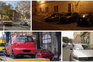 Poliţia Locală le-a declarat război şoferilor care parchează ilegal în centru: 200 de amenzi într-o zi