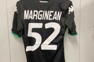 FOTO: Zlătneanul Andrei Mărginean, rezervă în Cupa Italiei, pentru US Sassuolo, prima echipă