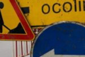 Circulaţie restricţionată la sensul giratoriu de la AEM!