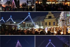 Bistriţa colorată: Luminiţe de sărbători, Târg de Crăciun în centrul istoric
