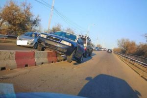 Accident spectaculos aproape de podul de la Navodari. Priviti pozitia masinii