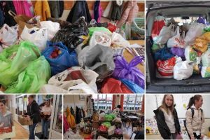 FOTO. “Săptămâna legumelor şi a fructelor donate”, la Școala Gimnazială ”Mihai Eminescu” din Alba Iulia. Peste două tone de produse donate copiilor aflaţi în dificultate