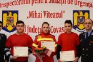 Voluntara Adelina-Gabriela Zsindely, participantă la peste 100 de intervenţii, premiată de ISU