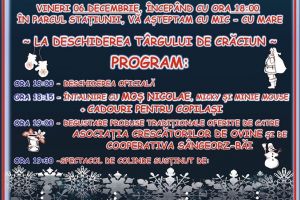 Astăzi se deschide Târgul de Crăciun la Sângeorz-Băi
