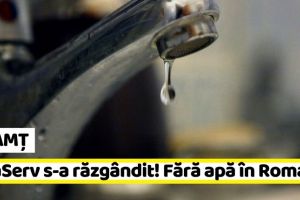 NEAMȚ: ApaServ s-a răzgândit! Le ia înapoi cadoul romaşcanilor