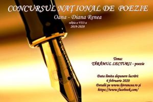 START înscrierilor la concursul naţional de poezie Oana-Diana Renea