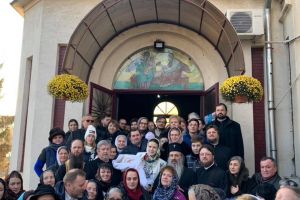 FOTO Nectarie, fiul unui preot din Botoşani, botezat de ÎPS Teofan