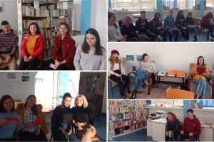 FOTO: ,,Biblioteca umană, reală şi imaginară” – final de proiect la Liceul Teoretic ,,David Prodan” Cugir