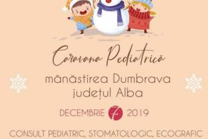 Dăruim de Crăciun: Peste 100 de copii aflaţi în grija Mănăstirii Dumbrava, judeţul Alba, vor beneficia de asistenţă medicală din partea Caravanei Pediatrice Cluj