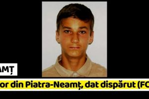 NEAMȚ: Minor din Piatra-Neamţ, dat dispărut (FOTO)