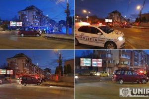FOTO, VIDEO| ACCIDENT rutier în Alba Iulia: Tamponare între două autoturisme, în sensul giratoriu de pe Calea Moţilor