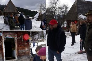 FOTO| Localnicii dintr-un sat izolat din Apuseni, mesaj emoţionant de mulţumire pentru oamenii care le-au dus pachete de Crăciun