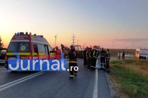 ACUM: Accident rutier la podul Zamfirei. Două persoane au fost rănite