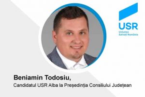 Comunicat de presă: Beniamin Todosiu este candidatul USR la  preşedinţia Consiliului Judeţean Alba