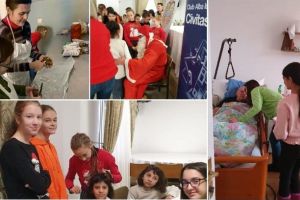 FOTO| Masa de Crăciun înseamnă Împreună – Acţiune Rotary Club Alba Iulia Civitas Solis, la Aşezământul Sfântul Andrei din Bărăbanţ