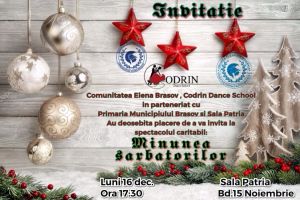 Spectacol caritabil, la Sala Patria din Braşov