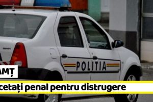 NEAMȚ: Doi minori din Neamţ, cercetaţi penal pentru distrugere