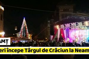 NEAMȚ: Vineri, 13 decembrie, începe Târgul de Crăciun la Neamţ. Vezi ce formaţii vor urca pe scenă