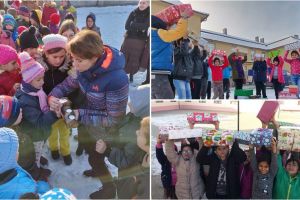 FOTO. Acţiune de suflet. Sute de cadouri pentru copiii din satele judeţului Satu Mare
