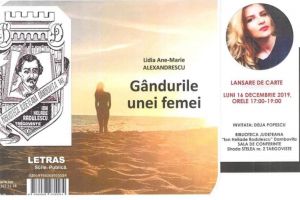 „Gândurile unei femei”, lansare de carte la Biblioteca Judeţeană Dâmboviţa